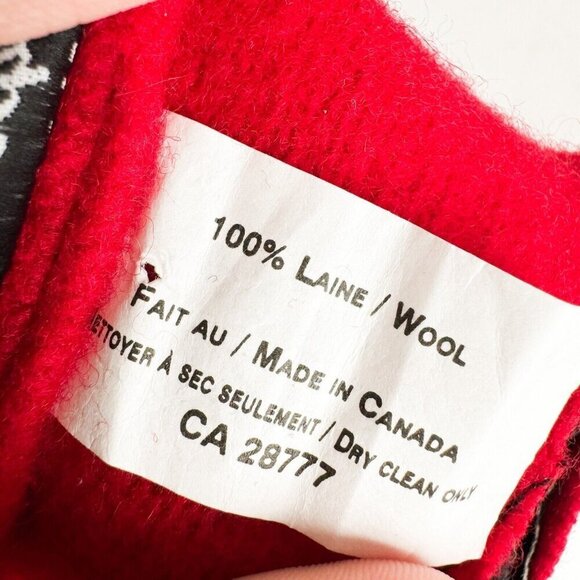 Vintage Unique Red Wool Patchwork Detail Beret main image 7